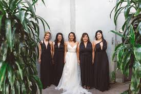 Modern Downtown Los Angeles Wedding Wedding Convertible Wedding Dresses Bridesmaid