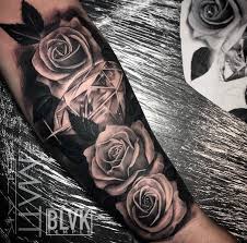 Original resolution is 375x500 px. Realism Diamond Roses By Our Artist Blvk Temple Tattoo Cairns Facebook