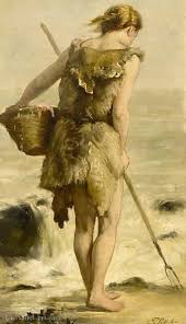 Shell Fisher Philip Sadee 1837 1904 Painting Artwork European Paintings