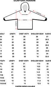 Size Charts Potter Racing Products