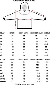 size charts potter racing products