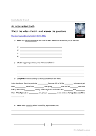 An Inconvenient Truth Video English Esl Worksheets For Distance Learning And Physical Classrooms