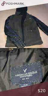 American Eagle Jacket New American Eagle Outfitters Jackets American Eagle Leather Sleeve