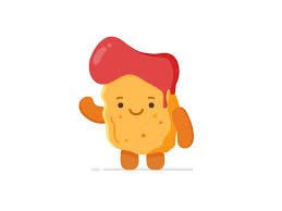 These chicken nuggets use real chicken breast meat so you know they will be a much higher quality than that ground bunch of mystery stuff you find in the drive thru. Chicken Nugget Cartoon Chicken Chicken Nuggets Happy Birthday Chicken
