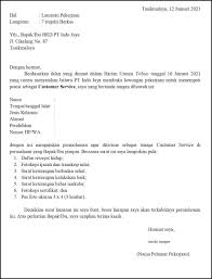 Unsur kebahasaan dalam surat lamaran pekerjaan perlu dipahamu dengan baik. Contoh Surat Lamaran Pekerjaan Untuk Customer Service Fresh Graduate Dan Experienced Tanpakoma