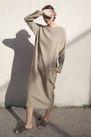 Black Crane Quilted Long Dress In Sand Oroboro Store Brooklyn New York Fashion Minimal Fashion Smart Casual Style
