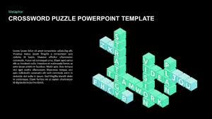 At the bottom right, you can include a brief paragraph on the subjects at hand. Crossword Puzzle Powerpoint Template Slidebazaar
