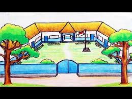 Klik pada gambar thumbail untuk mengunduh gambar ukuran. Cara Menggambar Gedung Sekolah Dengan Oil Pastels Untuk Pemula Youtube