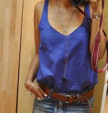 Ce modèle aux larges bretelles est. Mon Debardeur En Coton Par Maezumzum Thread Needles Diy Vetement Mode Vetements