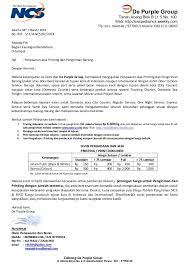 Adapun surat niaga merupakan salah satu bentuk surat resmi. Penawaran Kerjasama