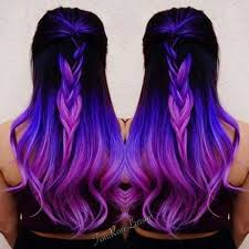 Gorgeous Purple Violet Hair Golgeli Sac Rengarenk Sac Muhtesem Sac Modelleri