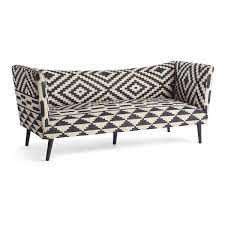 Bridal Rug Sofa Black And White 2 199 Liked On Polyvore Featuring Home Furniture Sofas 19th Black And White Sofa White Settee Black And White Furniture