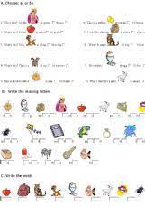 Young learners enjoy performing new and traditional exercises, . Esl English Exercises Alphabet Vocabulary