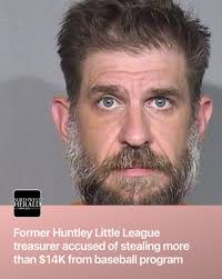 A former Huntley Little League volunteer treasurer is accused of stealing  more than $14,000 from the league over multiple dates in 2022, court  records show.