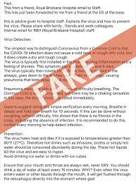 Queensland premier annastacia palaszczuk confirmed the news. Fake Email Covid 19 Metro North Health