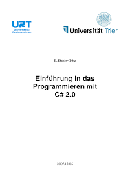 Einführung in das Programmieren mit C# 2.0