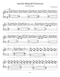 While there are very few who still protest its comparisons to zelda, most people are incredibly excited to explore the game's rich. Genshin Impact Another Hopeful Tomorrow Sheet Music For Piano Solo Musescore Com