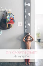 diy wooden ruler growth chart mommy my way