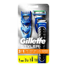 الماكينة الكهربائية وأداة تخفيف الشعر جيليت فيوجن بروغلايد ستايلر عدد 1 Shaving Gillette Fusion Gillette