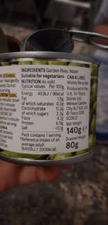 You have garden peas, snap peas, and snow sugar peas. Tesco British Garden Peas In Water 140g