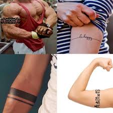 Scholars have also analyzed temporary body modifications, such as styling or cutting the hair and applying cosmetics. Voorkoms Male Female Combo Hand Band Body Temporary Tattoo Hand Band Tattoo Buy Online In United Arab Emirates At Desertcart Ae Productid 156828156