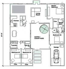 U Shaped House Plans With Central Courtyard Google Search New House Plans U Shaped House Plans Single Story House Floor Plans