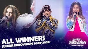 It's time to crown your winner of the eurovision song contest 2020! All Winners 2003 2020 Junior Eurovision Song Contest Youtube