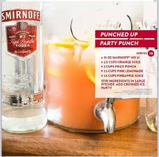 Smirnoff Party Punch Party Punch Alcohol Alcoholic Punch Party Drinks Alcohol