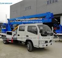 Cheap Dongfeng double cabin 12m 14m knuckle arm aerial work ...