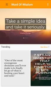 Maybe you would like to learn more about one of these? Word Of Wisdom For Android Apk Download