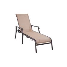 Replacement sling for lloyd flanders chaise lounge. Hampton Bay Covina Aluminum Sling Patio Chaise Lounge As J 252 3nl The Home Depot