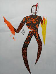 Lizzy, az, and canyon turned dad into neighbor and neighbor turned into the lava monster and turned the house into lava! Don T K Ow If Good Enough But Lava Monster Drawing