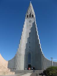 Church front view free icon. Hallgrimskirkja Wikipedia