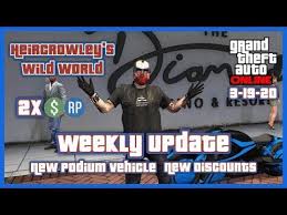 Gta Online New Podium Vehicle Weekly Update Double Money Lucky Wheel Sp In 2020 Gta Online Gta Gta 5 Online