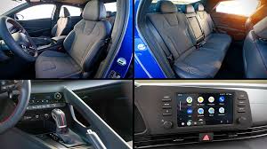 There's also ample passenger space and cargo room, lots of standard features, and an intuitive infotainment system. 2021 Hyundai Elantra N Line Interior Inside