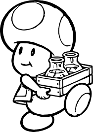 Nintendo Mario Mushroom Character Coloring Page Super Mario Coloring Pages Mario Coloring Pages Coloring Books