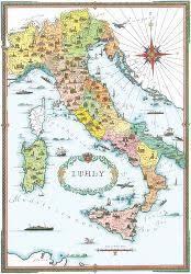 Italy borders france, switzerland, austria, and slovenia across its northern boundaries. Maps Of Italy Posters Prints Paintings Wall Art Allposters Com