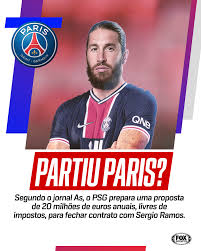 Ramos, 35, played 671 times for madrid and won 22 titles including five la liga crowns and four uefa champions. Sergio Ramos Cairia Bem No Psg Fox Sports Brasil Facebook