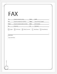 How to fill out a fax cover page toughnickel. 10 Fax Cover Sheet Templates For Ms Word Word Excel Templates