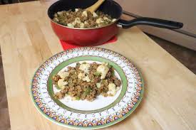 This cauliflower couscous recipe contains finely chopped cauliflower, lemon, basil, and maple here, the cauliflower is finely chopped so it resembles couscous and will absorb other flavors. Couscous Beef Skillet Hookom On Health