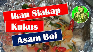 It has quite a range of colour from grey, orange, to bright red. Ikan Siakap Kukus Asam Boi Youtube