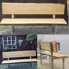 gartenbank garten gartengestaltung park parkbank zuhause pause diy selfmade eiche edelstahl eineichtung gartengestaltung garten garten design