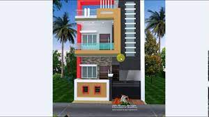 Home Floor Plan And Front Elevation In 20x30 Plot House Designs Exterior Latest House Designs House Outer Design