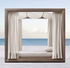 Rh Costa Daybed Daybed Canopy Outdoor Drapery Outdoor Daybed