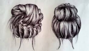 6 Cute Messy Hairstyles For Long Hair Hair Sketch Hair Art Messy Hairstyles