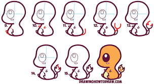 How to draw squirtle, bulbasaur and charmander step by step cute. How To Draw Cute Kawaii Chibi Charmander From Pokemon In Easy Step By Step Drawing Tutorial For Kids And Beginners How To Draw Step By Step Drawing Tutori