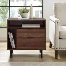 Sobro Smart 2 Drawer End Table With Built In Outlets Reviews Side Wayfair In 2020 End Tables With Storage End Tables Furniture