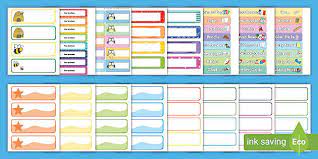FREE Printable Cubby Tags