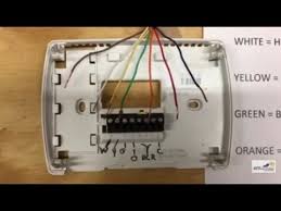 The thermostat uses 1 wire to control each of your hvac system's primary functions, such as heating, cooling, fan, etc. Thermostat Wiring Youtube