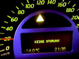 Mercedes C180 Yellow Triangle Warning What Does It Mean Youtube